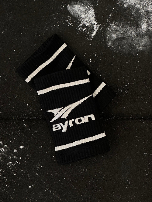 AYRON Bande-Poignets Noir Fitness
