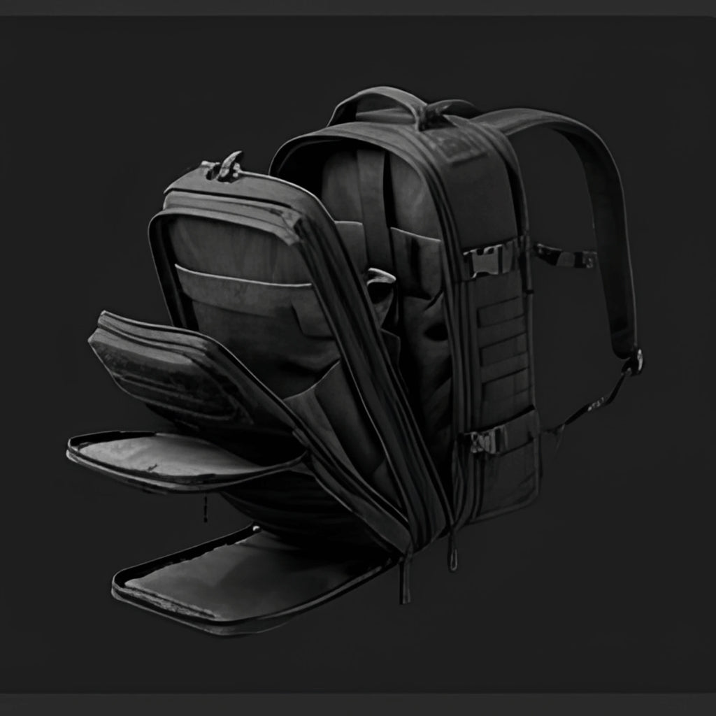 AYRON Sac Athlète 45L — vue arrière, poignée supérieure renforcée
