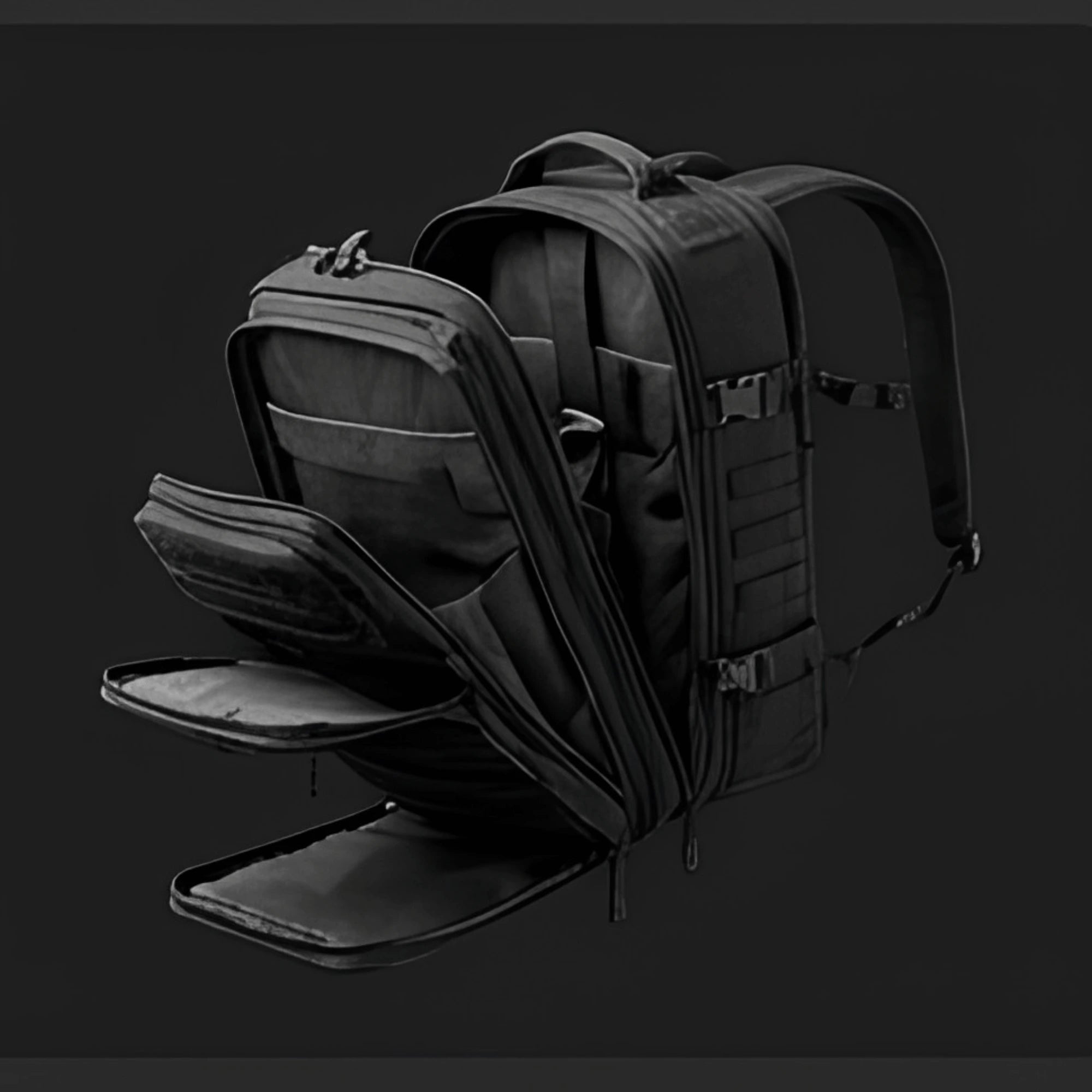 AYRON Sac Athlète 45L — vue arrière, poignée supérieure renforcée
