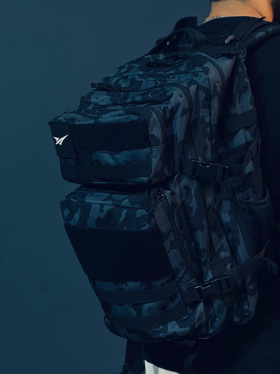 AYRON Sac Athlète 45L Camouflage Gris - Sac CrossFit Tactique | Maroc