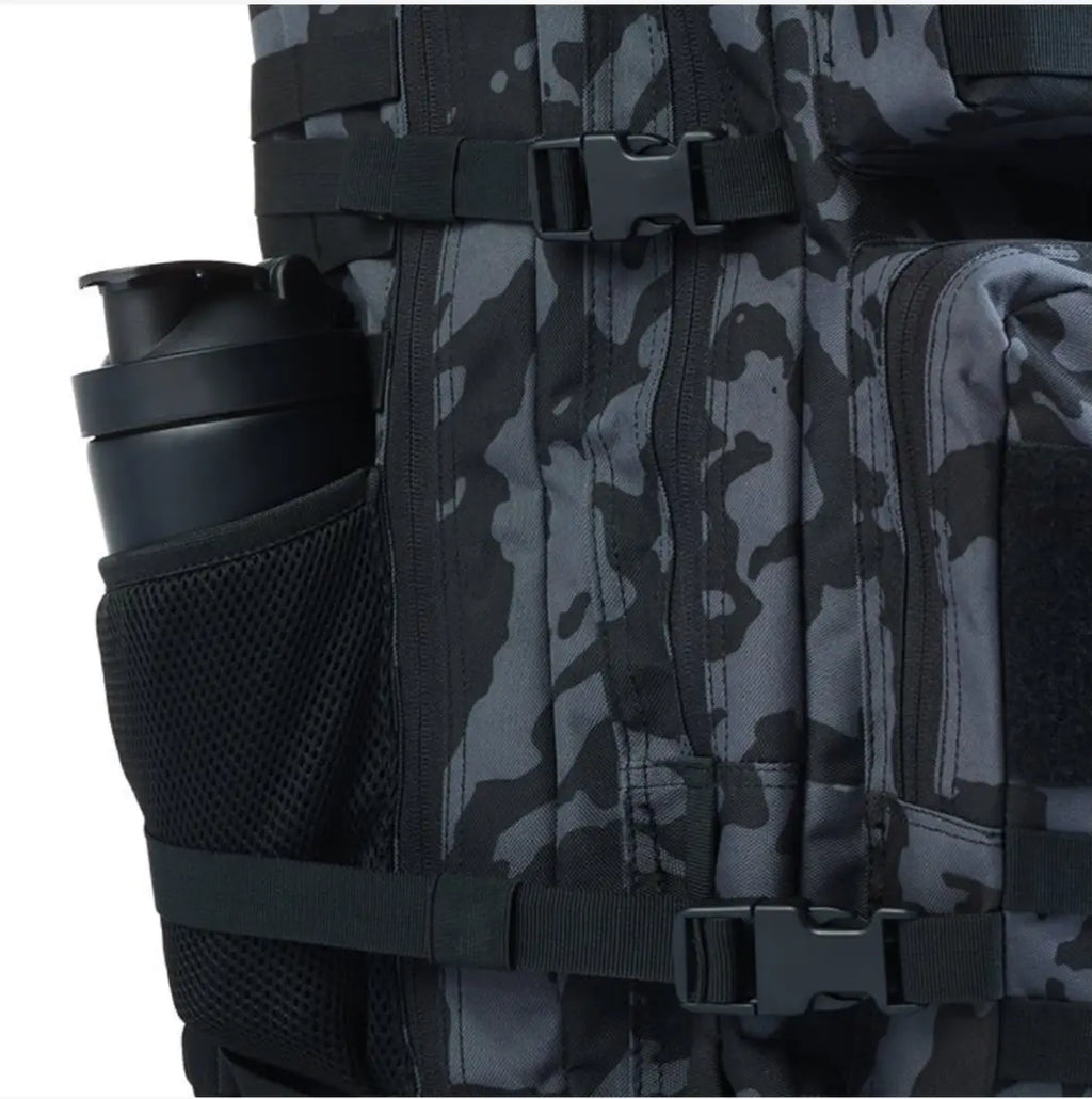 AYRON Sac Athlète 45L — coloris gris camouflage, vue de côté