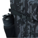 AYRON Sac Athlète 45L — coloris gris camouflage, détail du compartiment chaussures