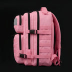 AYRON Sac Athlète 25L Rose — vue de face avec système MOLLE