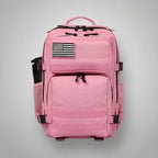 AYRON Sac Athlète 25L Rose — vue de côté, sangles et zips renforcés