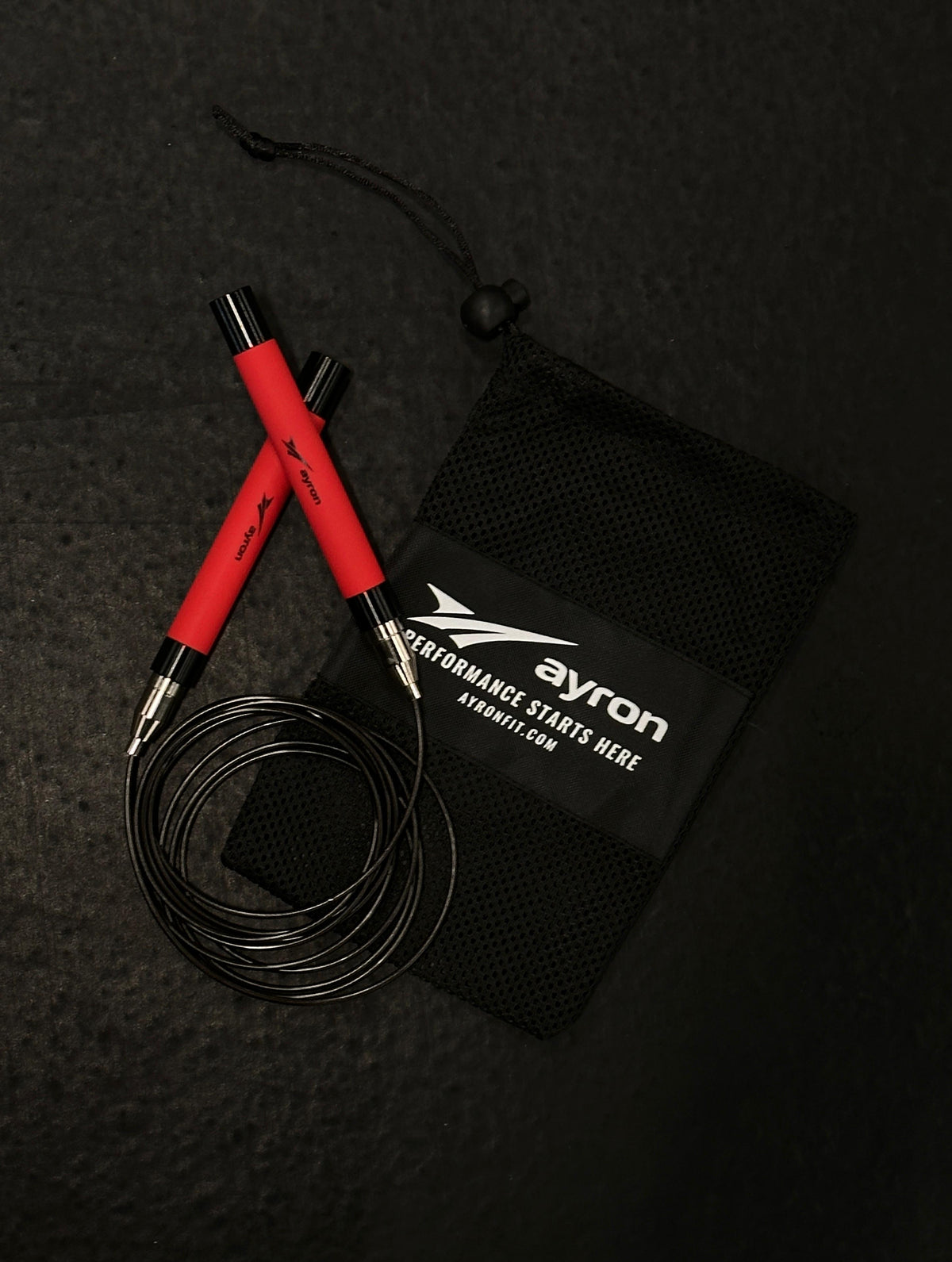 Corde Vitesse CrossFit Double-Unders AYRON — Roulements Précision, Aluminium