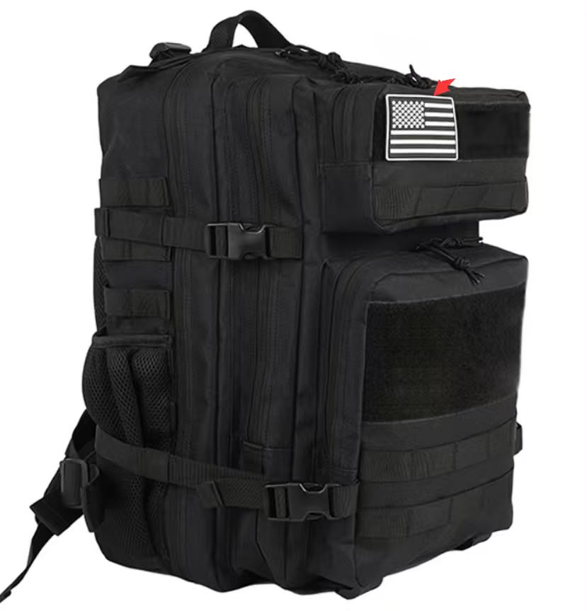 AYRON Sac Athlète 45L — sac de sport CrossFit tactique, noir, gris et rose