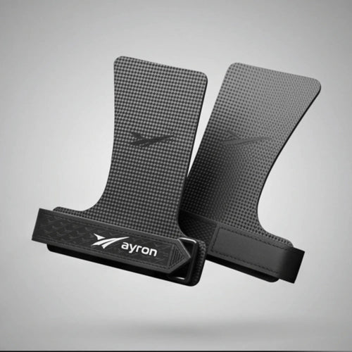 AYRON Elite Carbon Grips — prises CrossFit no-hole en fibre de carbone