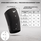 AYRON Genouillères 5mm — guide des tailles S à XL