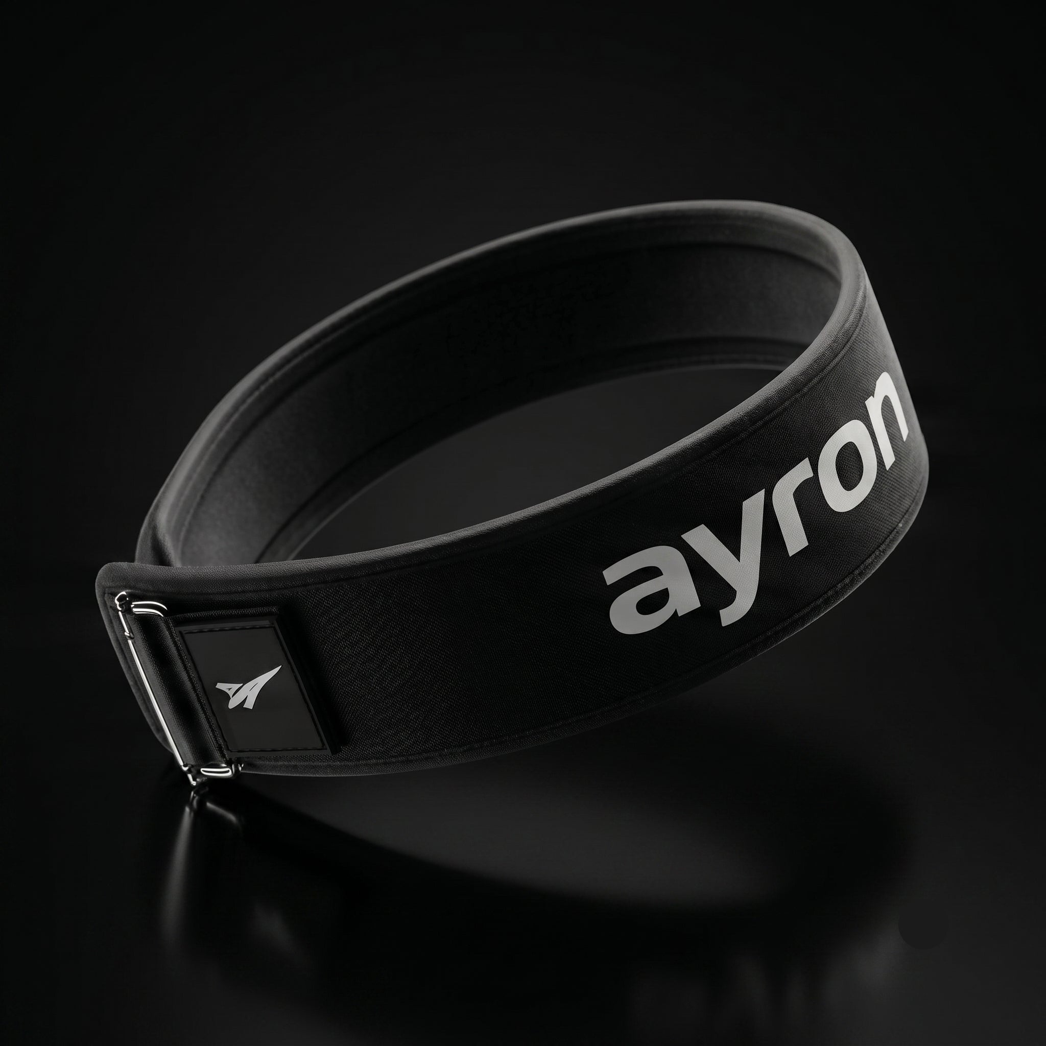 AYRON Ceinture de Force — portée pendant un squat lourd