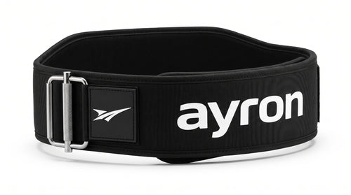 AYRON Ceinture de Force — détail de la boucle métal de précision