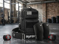 Pack AYRON FORCE — sac tactique, ceinture, genouillères et bandes de poignet réunis